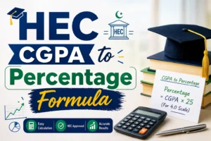 hec cgpa to percentage formula